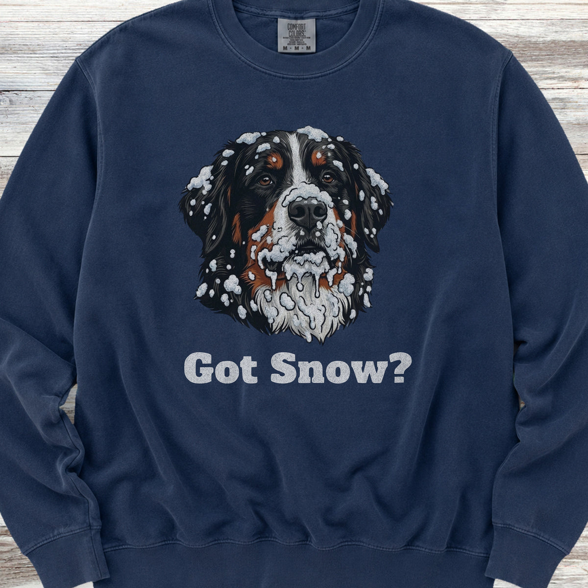 Bernese Mountain Dog Got Snow Sweatshirt - True Navy