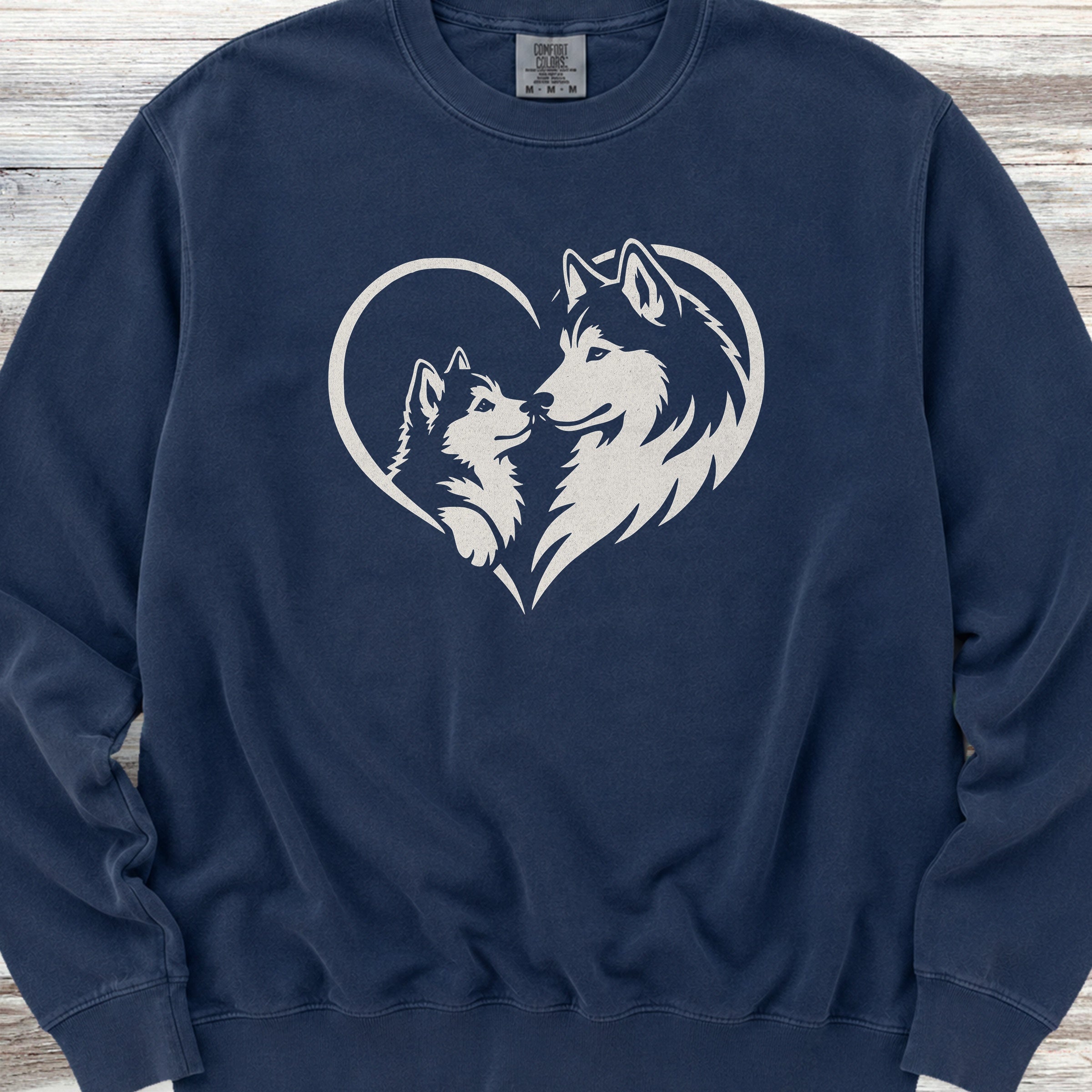 Husky Heart Bond Sweatshirt - True Navy