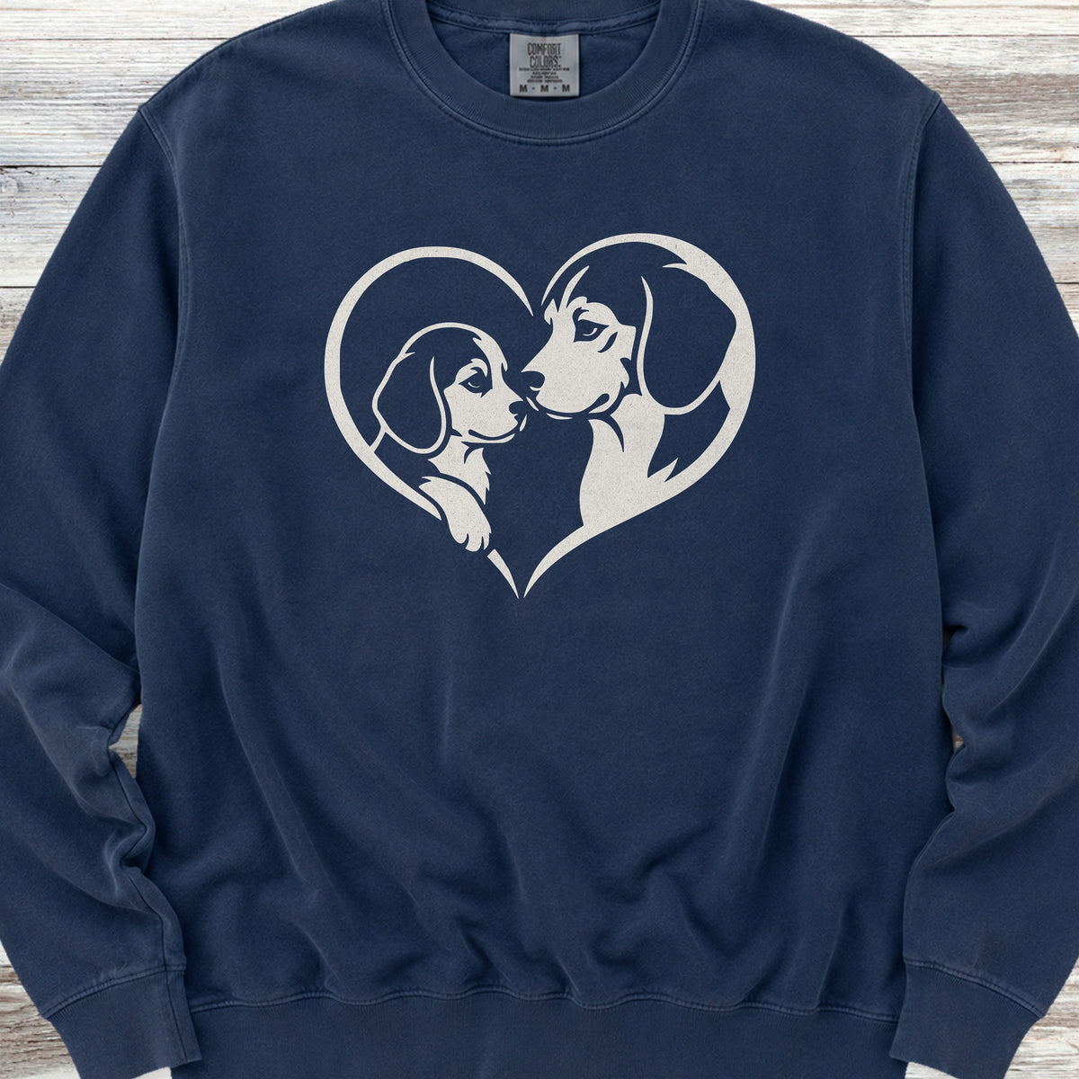 Beagle Heart Bond Sweatshirt - True Navy