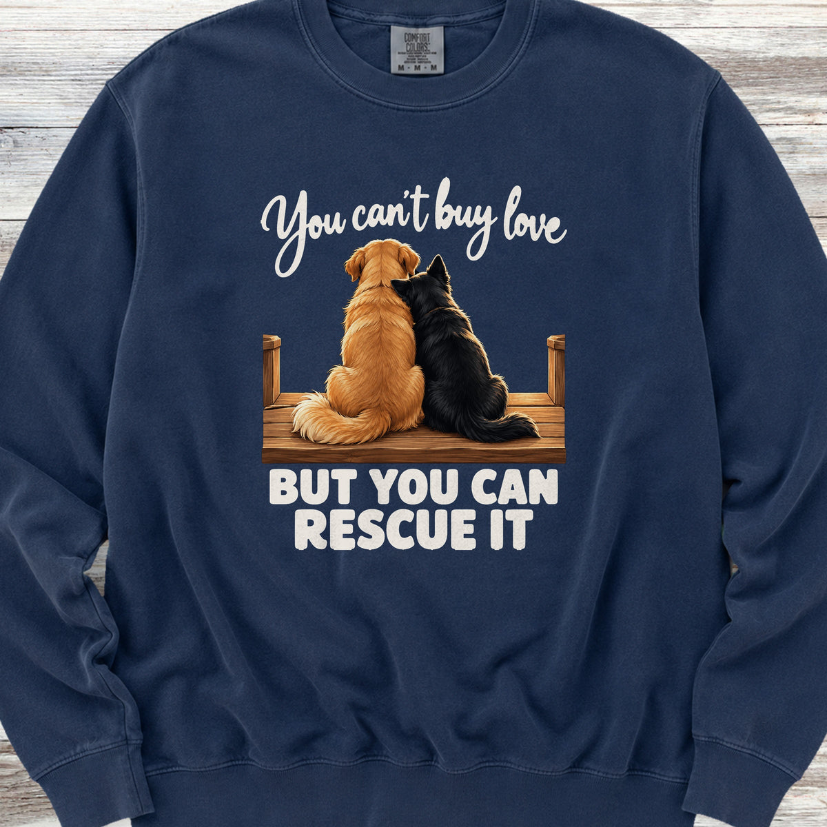 You Can Rescue Love Sweatshirt - True Navy
