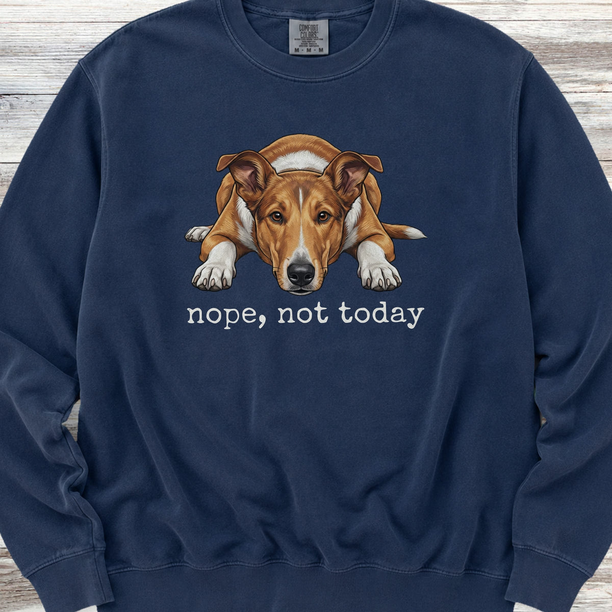 Smooth Collie Nope Sweatshirt - True Navy