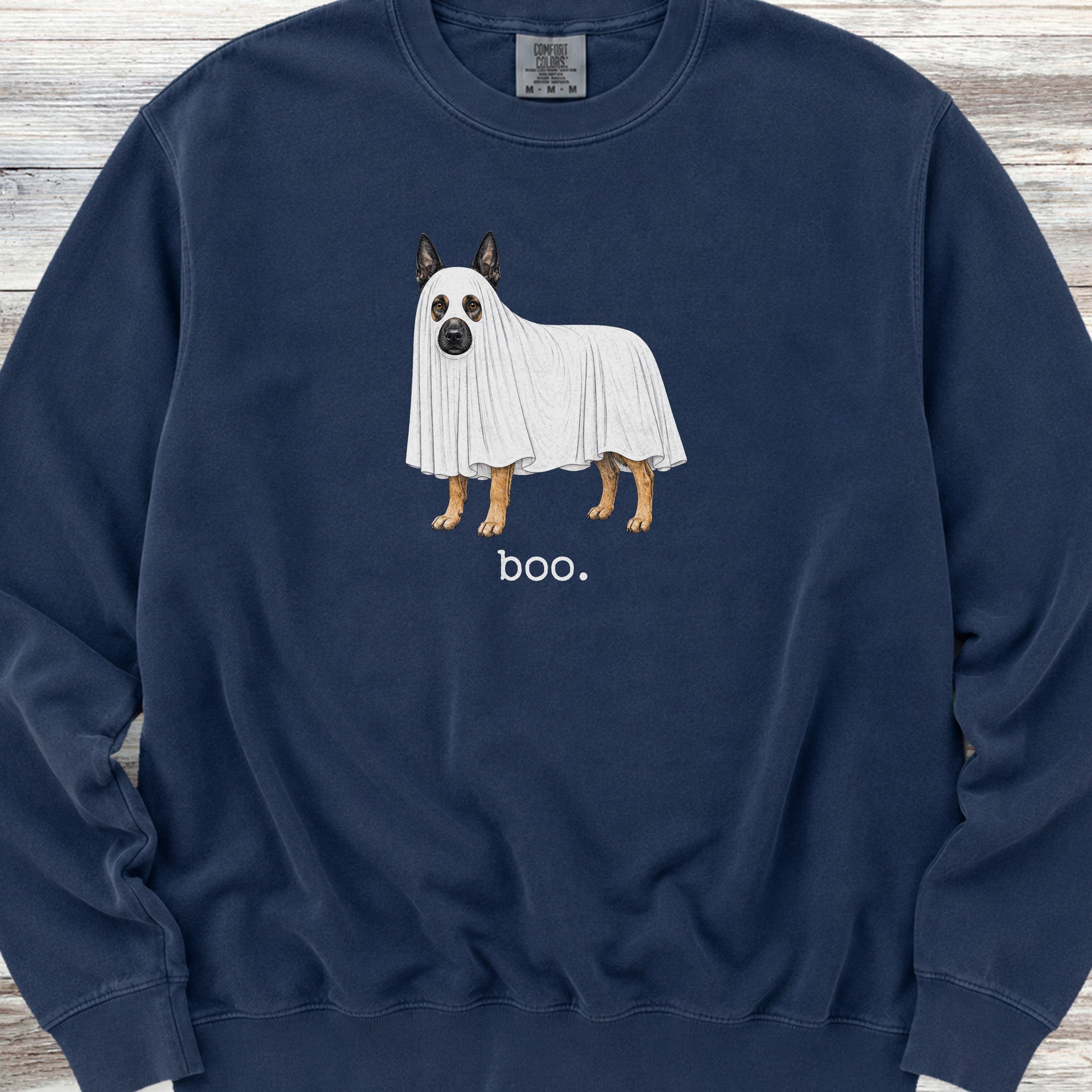 Belgian Malinois Boo Sweatshirt - True Navy
