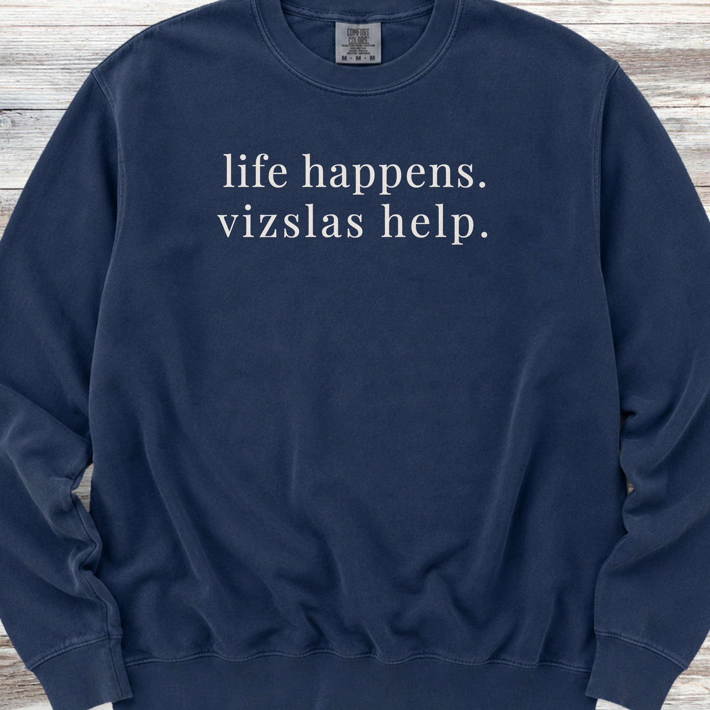 Vizsla Help Sweatshirt - True Navy