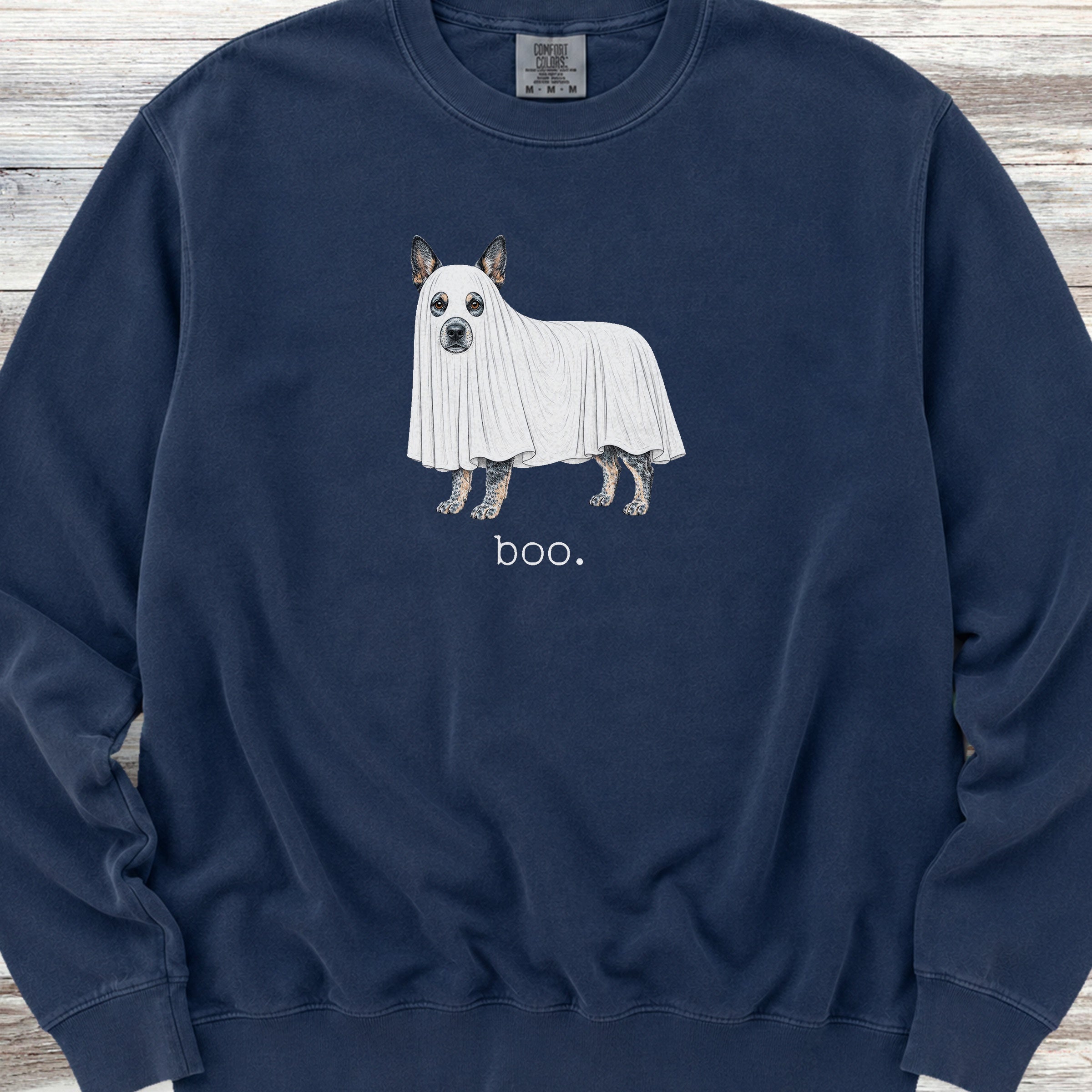 Australian Cattle Dog Boo Sweatshirt - True Navy