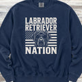 Labrador Retriever Black Nation Sweatshirt - True Navy