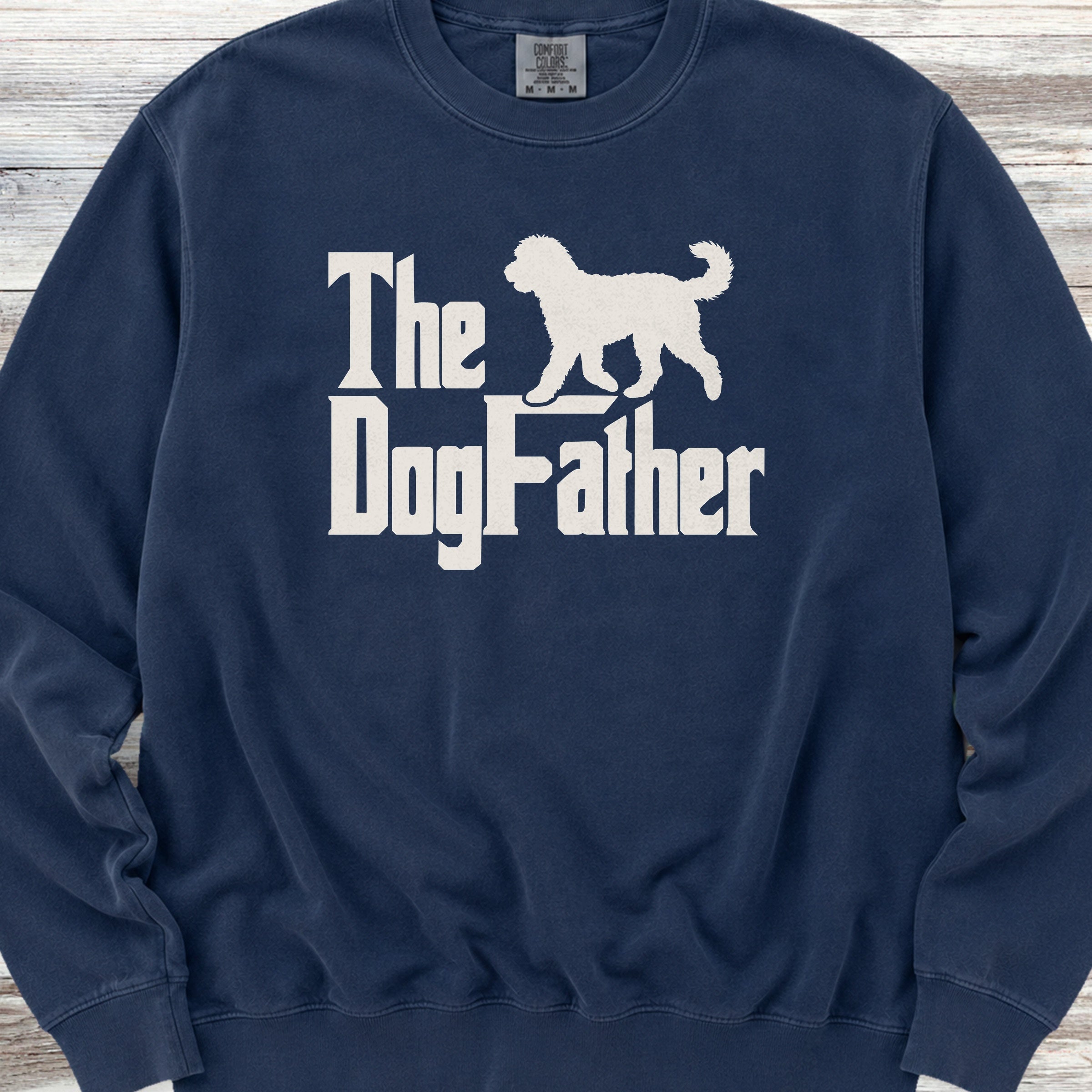 Doodle Dog Father Sweatshirt - True Navy