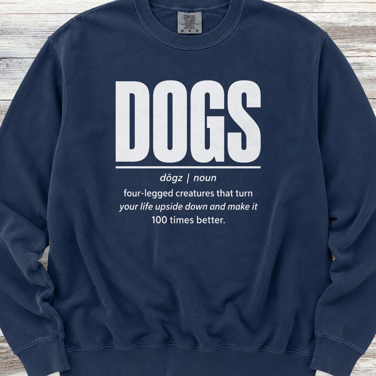 Dogs Definition Sweatshirt - True Navy