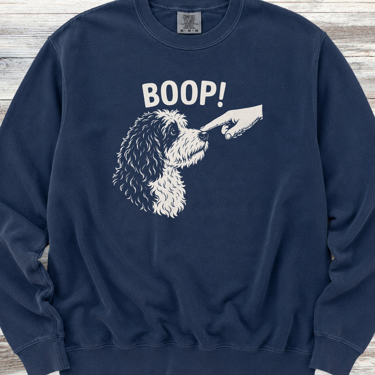 Sheepadoodle BOOP! Sweatshirt - True Navy