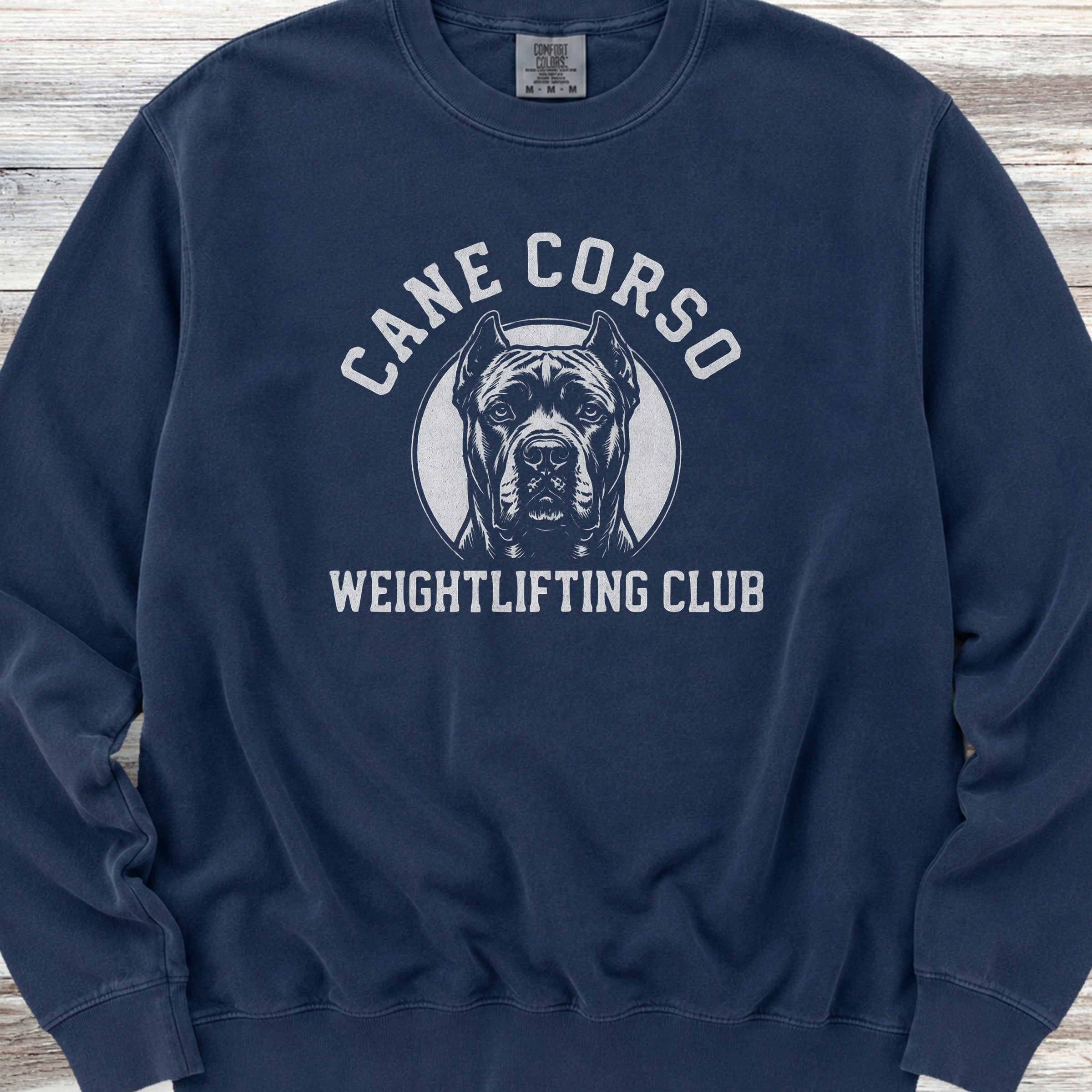 Cane Corso Weightlifting Sweatshirt - True Navy