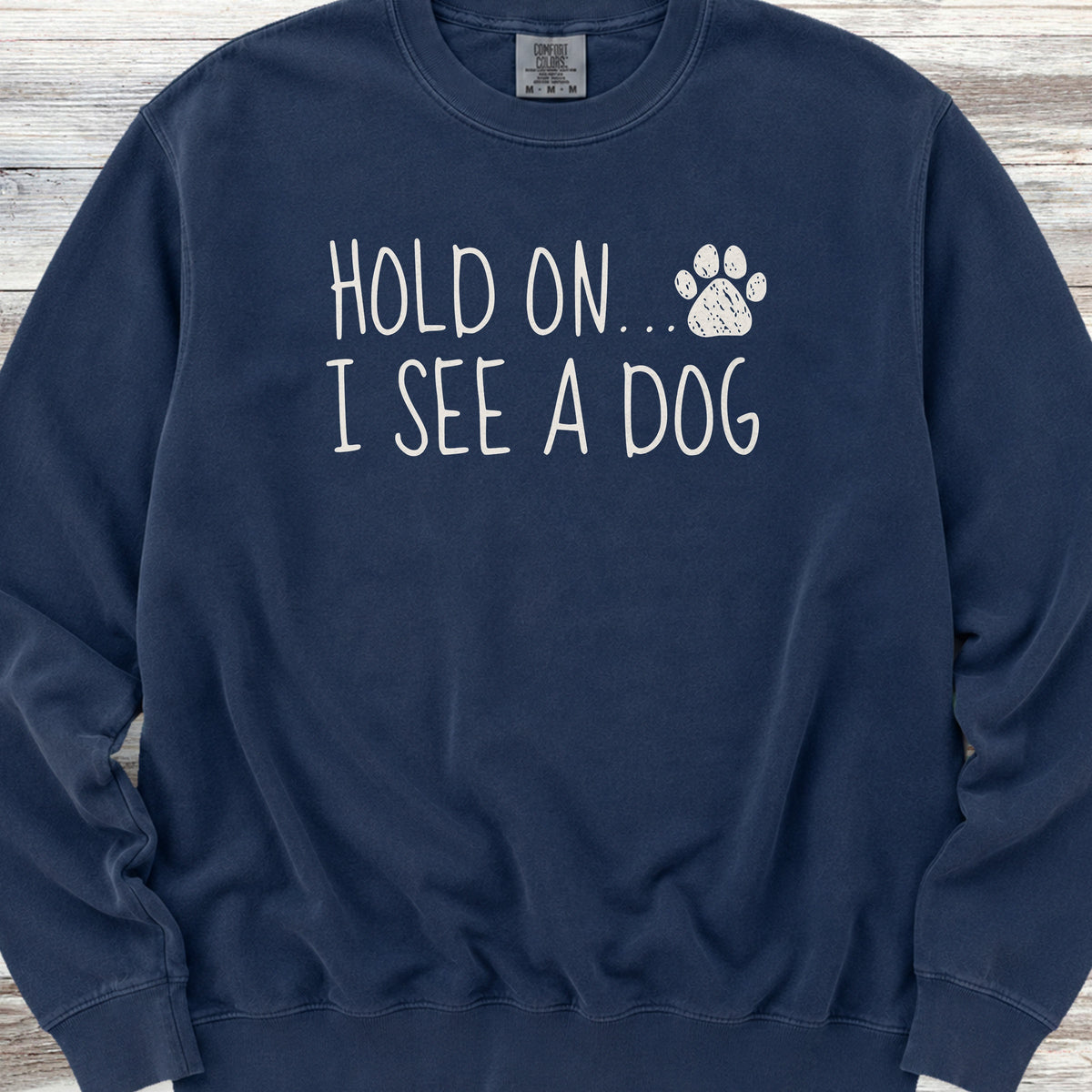 Dog Hold On Sweatshirt - True Navy