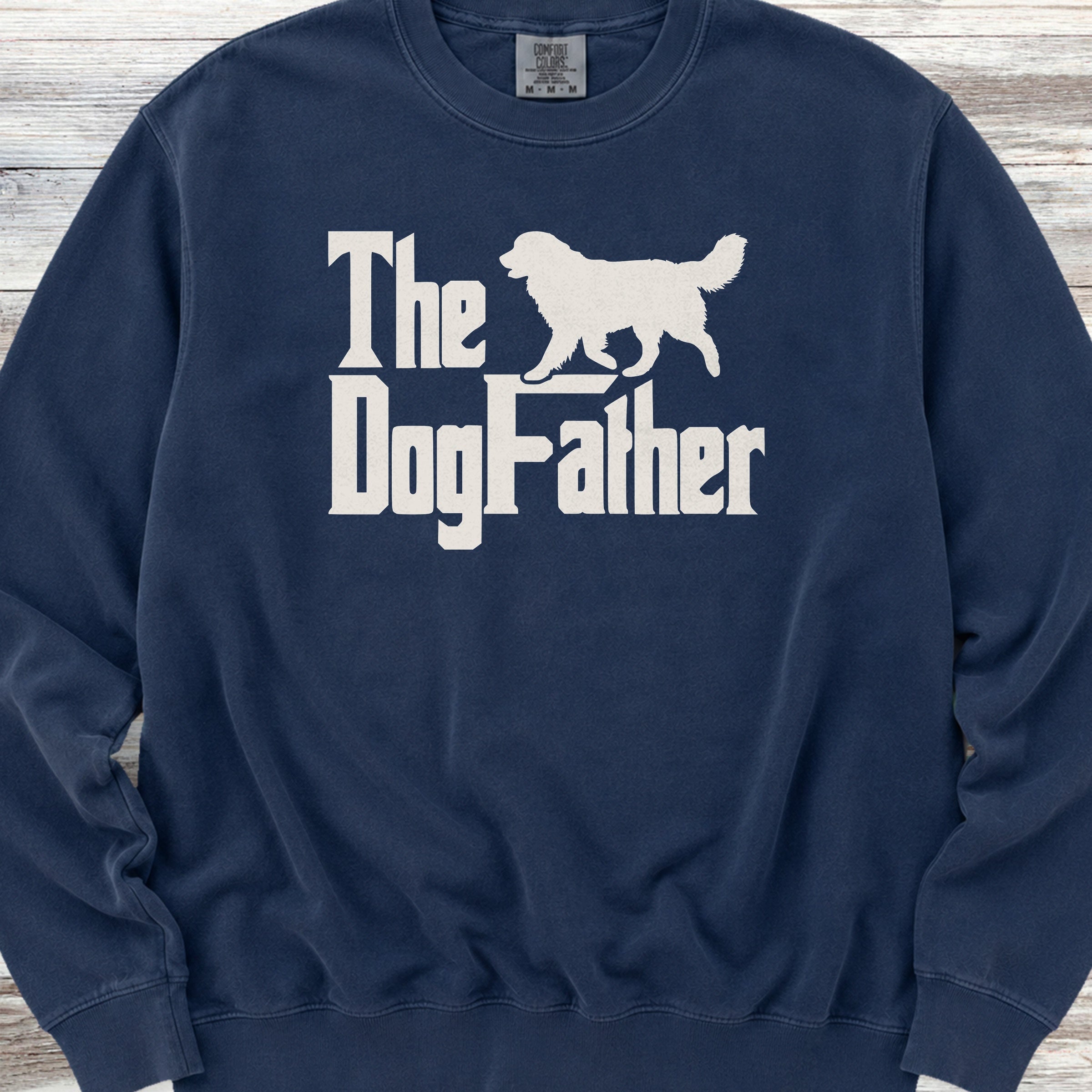 Bernese Mountain Dog Father Sweatshirt - True Navy