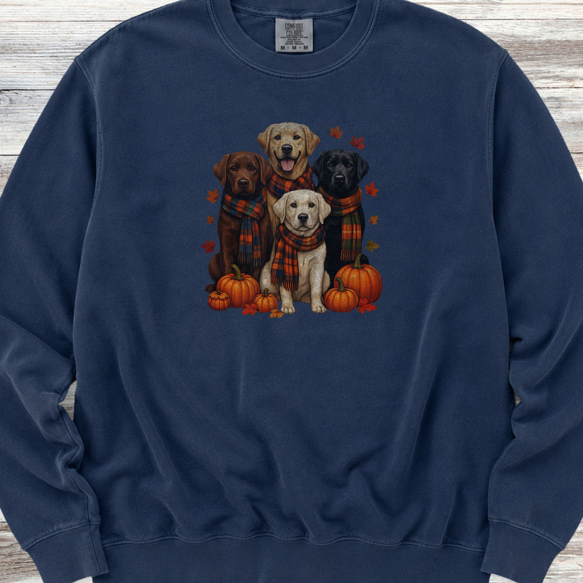 Labrador Retriever Fall Sweatshirt - True Navy
