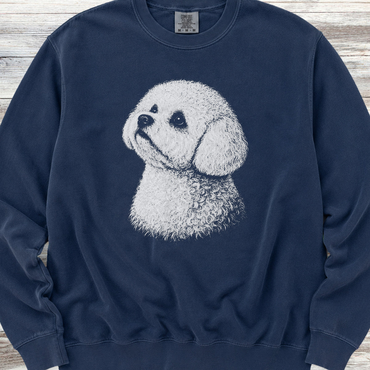 Bichon Frise Loyalty Sweatshirt - True Navy