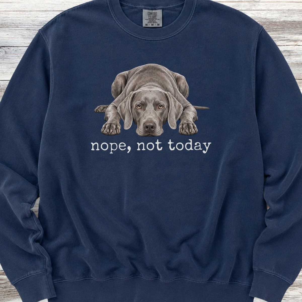 Weimaraner Nope Sweatshirt - True Navy
