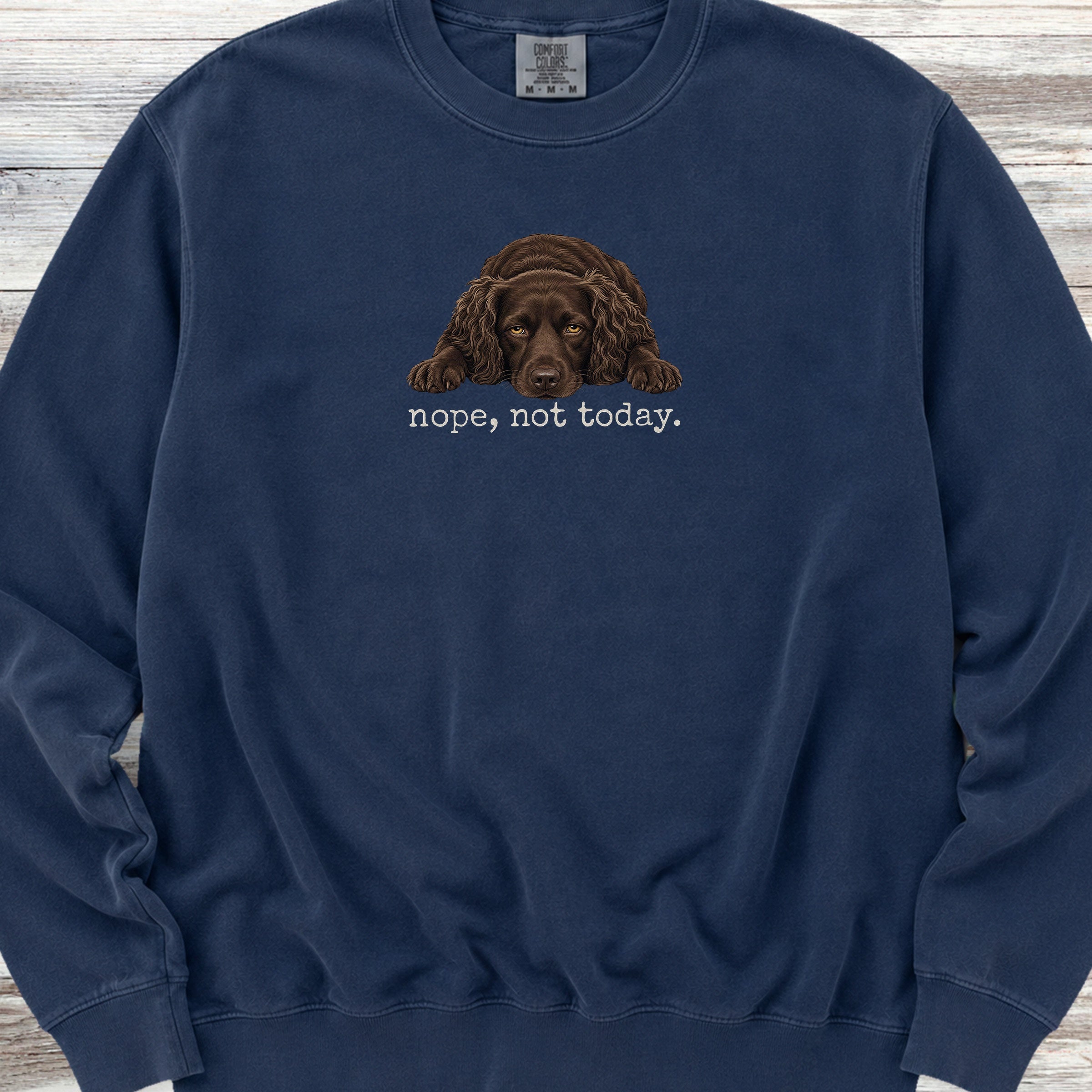 Boykin Spaniel Nope Sweatshirt - True Navy