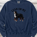 Bernese Mountain Dog Lean on Me Sweatshirt - True Navy