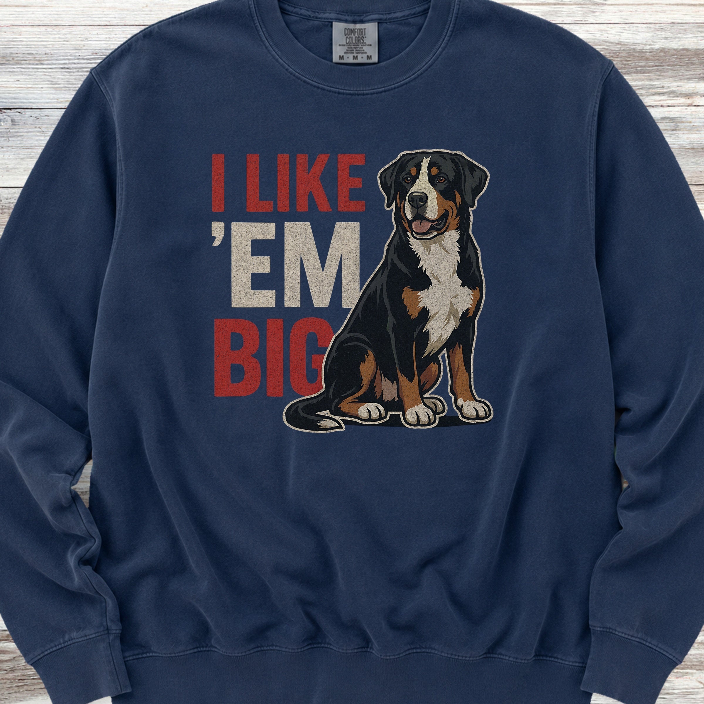 Swiss Mountain Dog Big Sweatshirt - True Navy