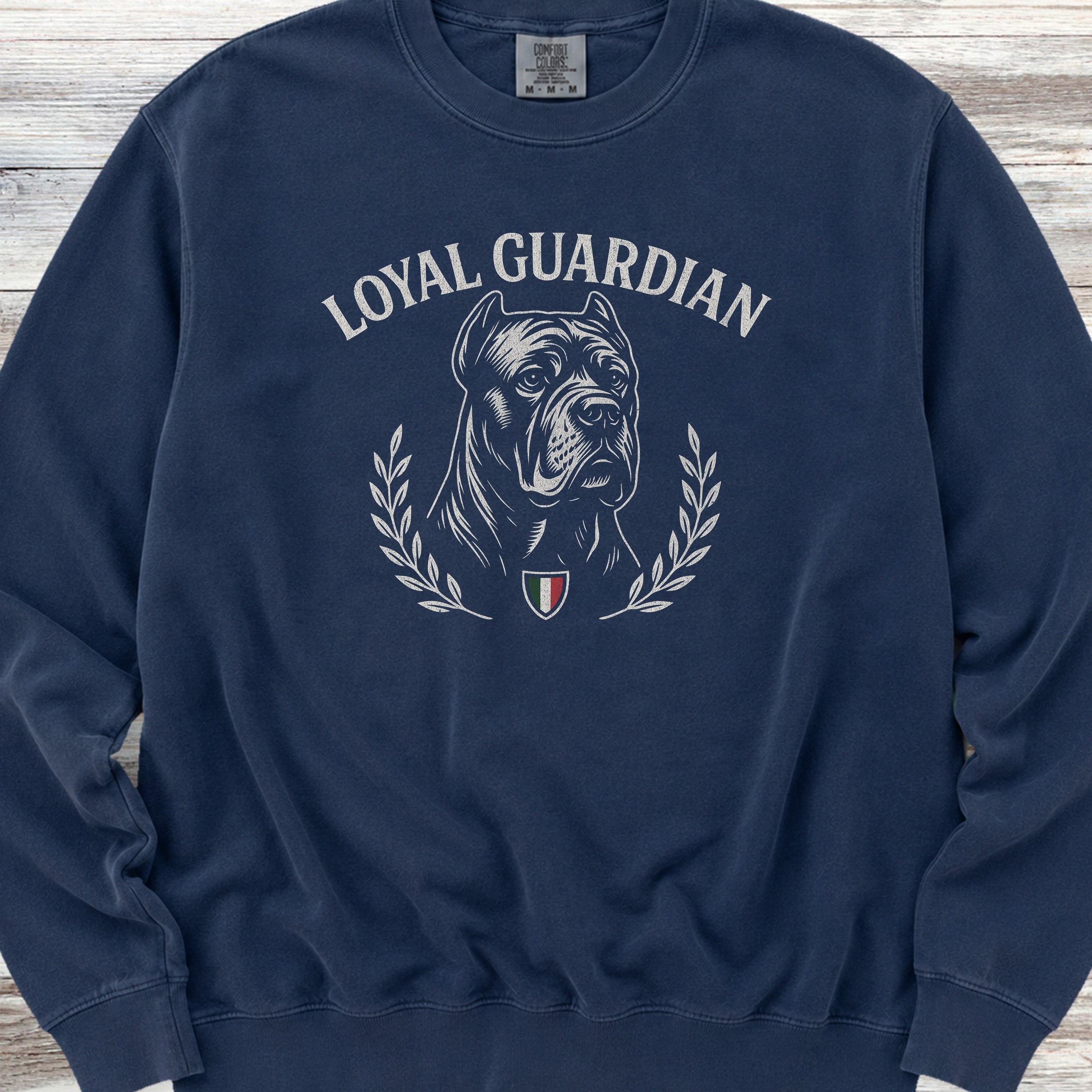 Cane Corso Guardian Crest Sweatshirt - True Navy