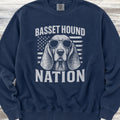 Basset Hound Nation Sweatshirt - True Navy