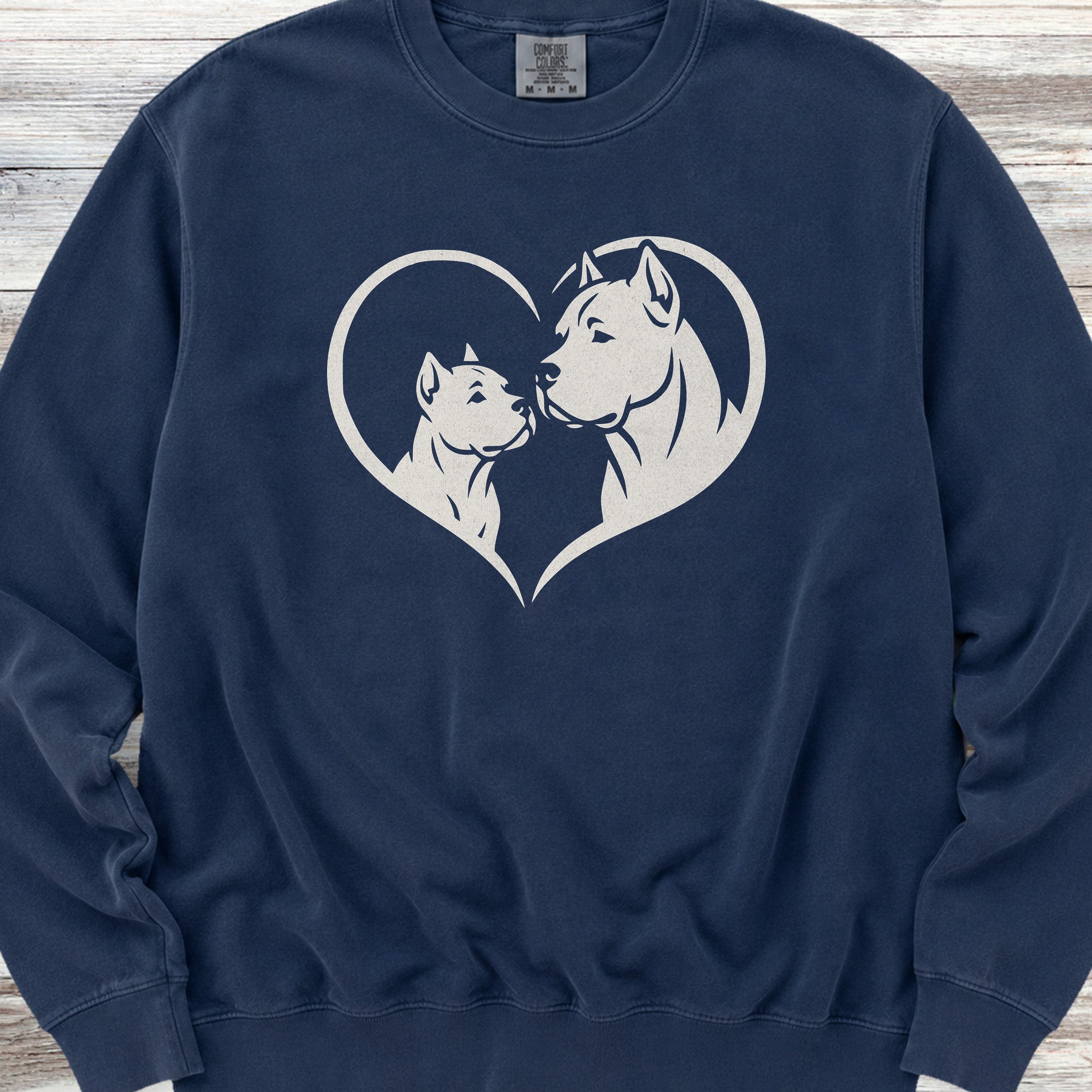 Cane Corso Heart Bond Sweatshirt - True Navy
