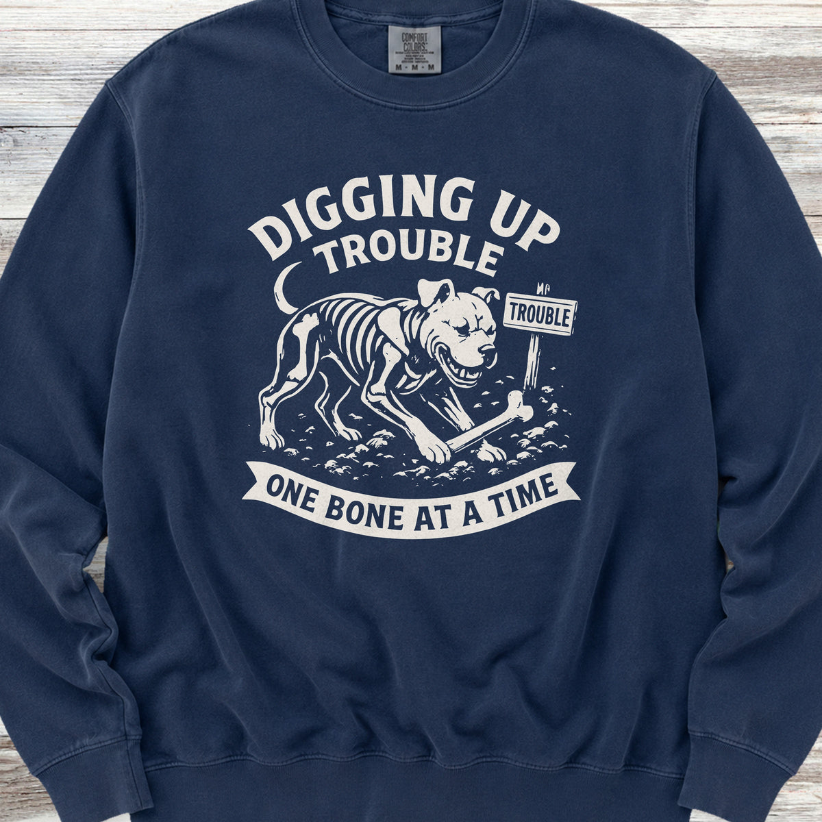 Pit Bull Trouble Sweatshirt - True Navy