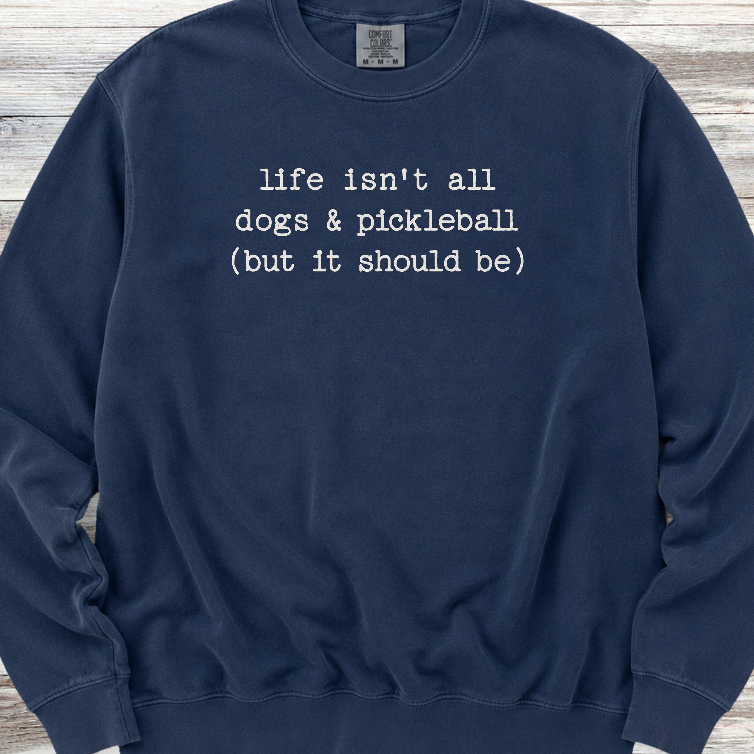 Dogs & Pickleball Sweatshirt - True Navy
