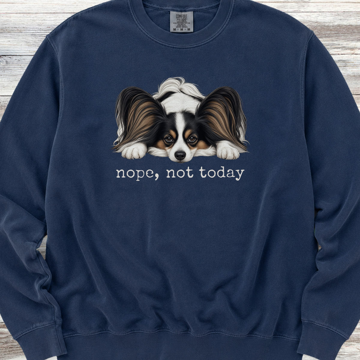 Papillon Nope Sweatshirt - True Navy