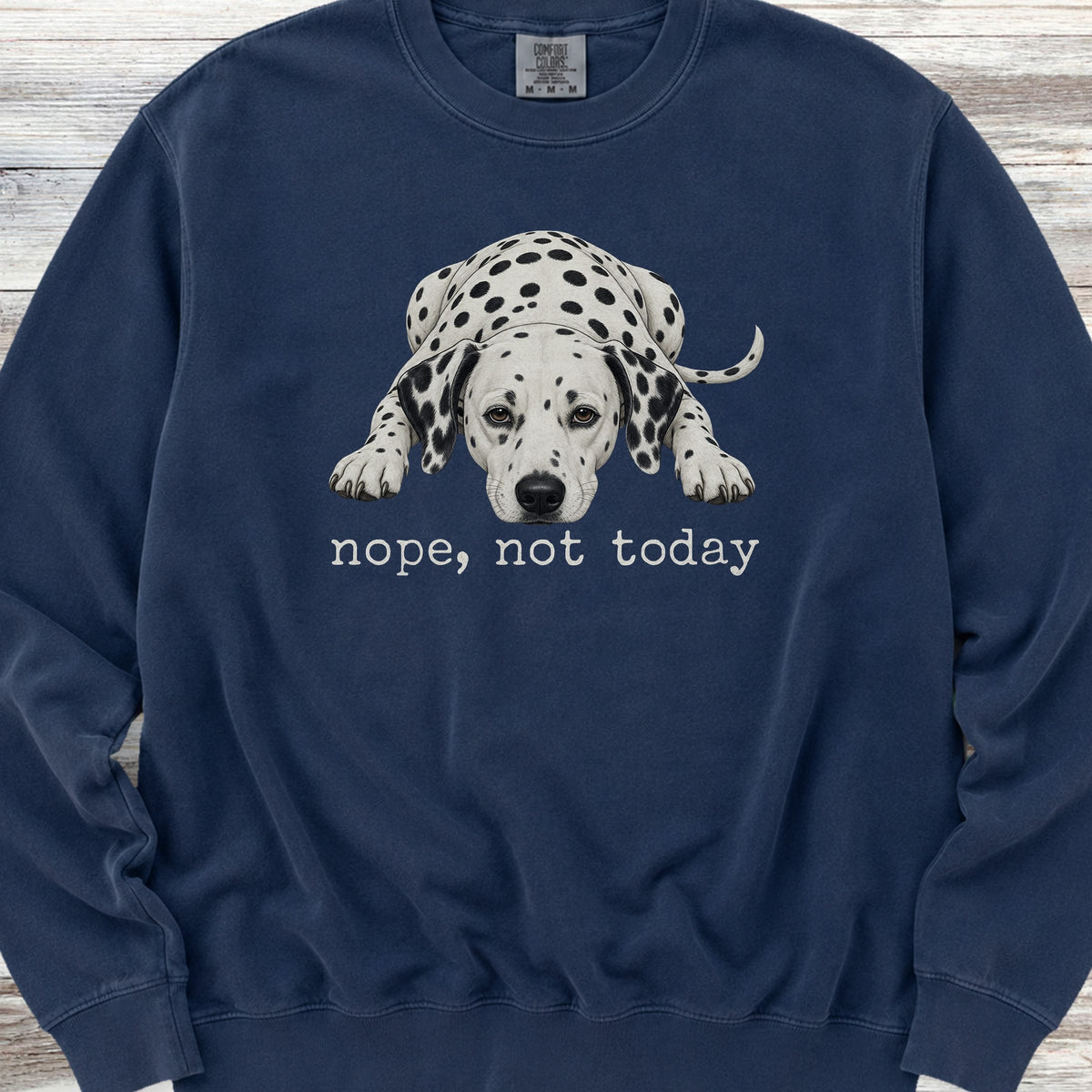 Dalmatian Nope Sweatshirt - True Navy