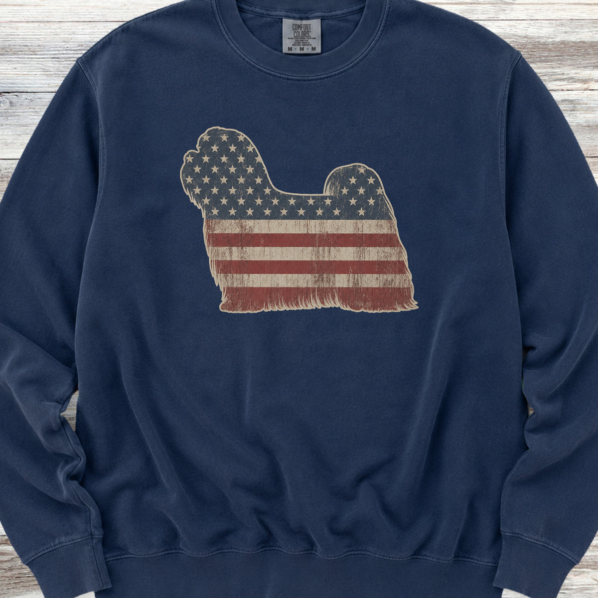 Maltese Vintage USA Sweatshirt - True Navy