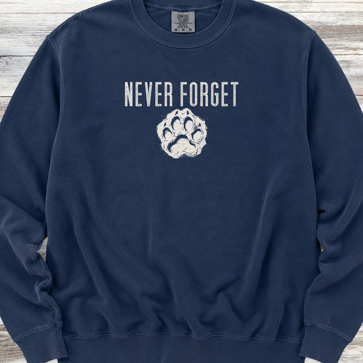 Never Forget Pawprint Sweatshirt - True Navy