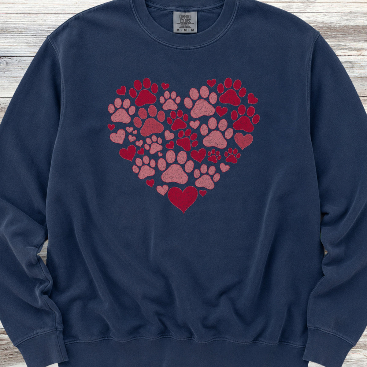Heart & Paw Sweatshirt - True Navy