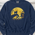 Samoyed Halloween Moon Sweatshirt - True Navy