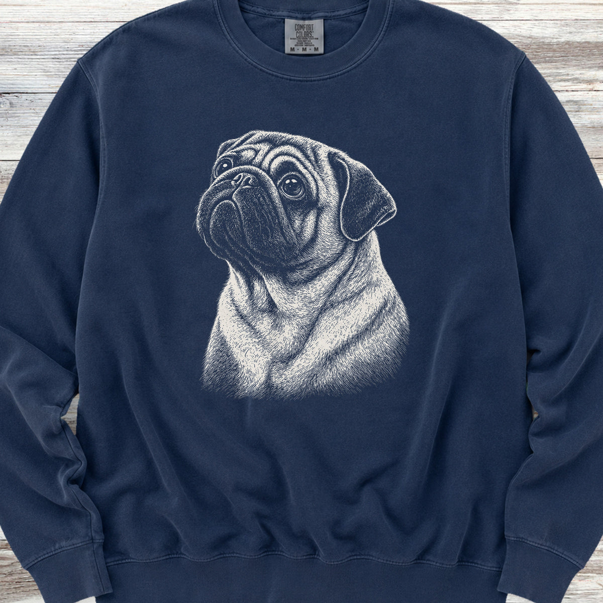 Pug Loyalty Sweatshirt - True Navy