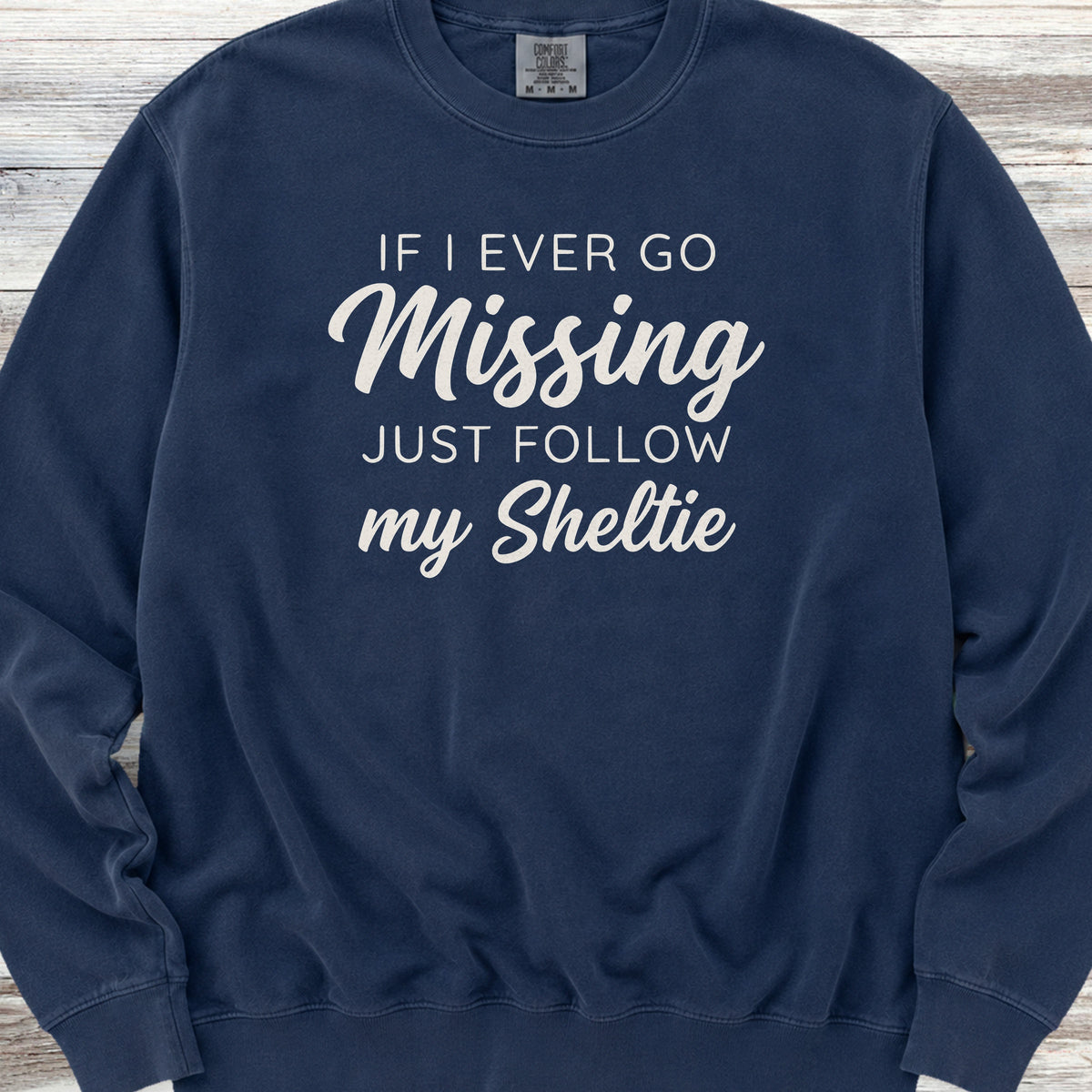 Shetland Sheepdog Find Me Sweatshirt - True Navy