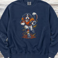 Bernedoodle Football Sweatshirt - True Navy
