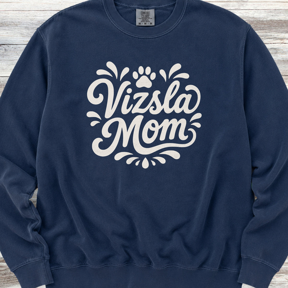 Vizsla Groovy Mom Sweatshirt - True Navy