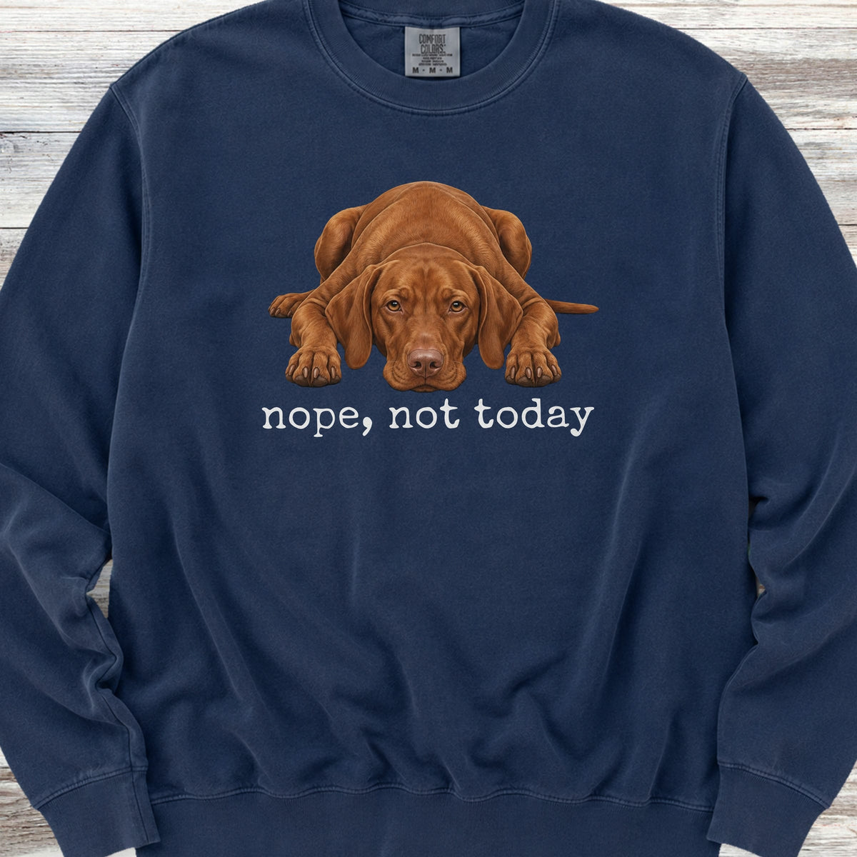 Vizsla Nope Sweatshirt - True Navy