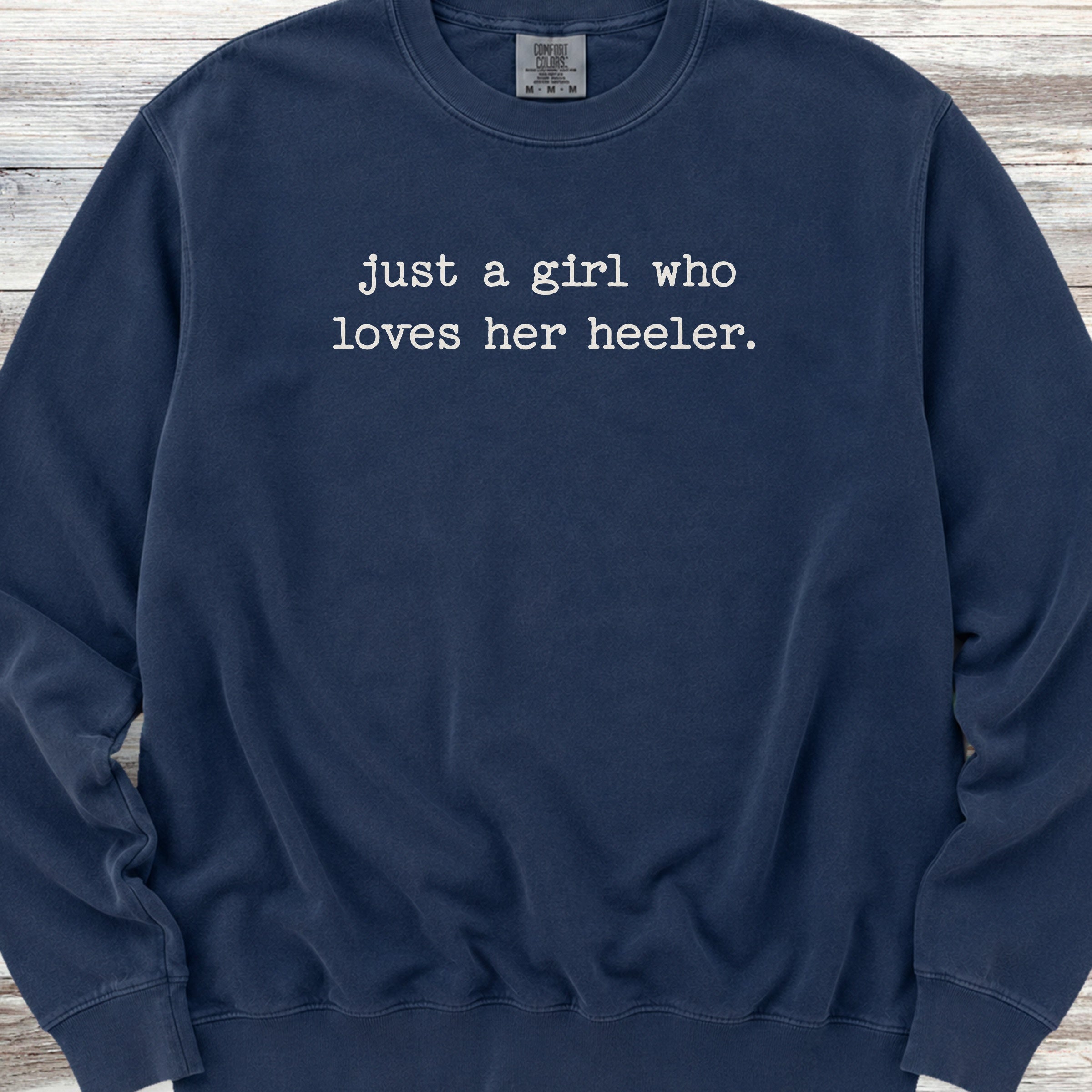 Australian Cattle Dog Girl Sweatshirt - True Navy