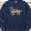 Golden Retriever Vintage USA Sweatshirt - True Navy
