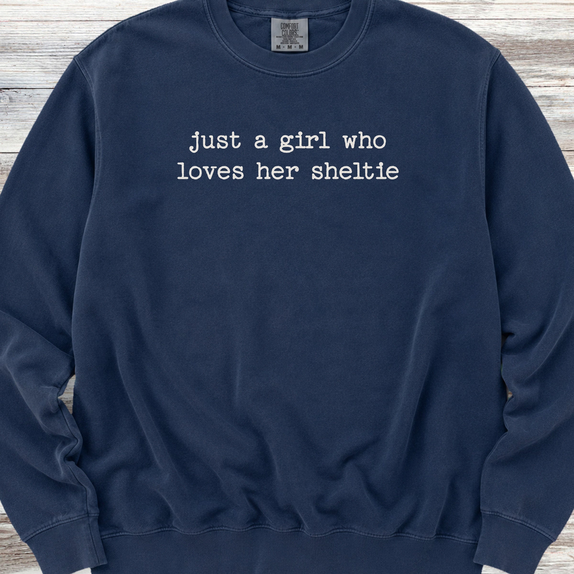 Shetland Sheepdog Girl Sweatshirt - True Navy