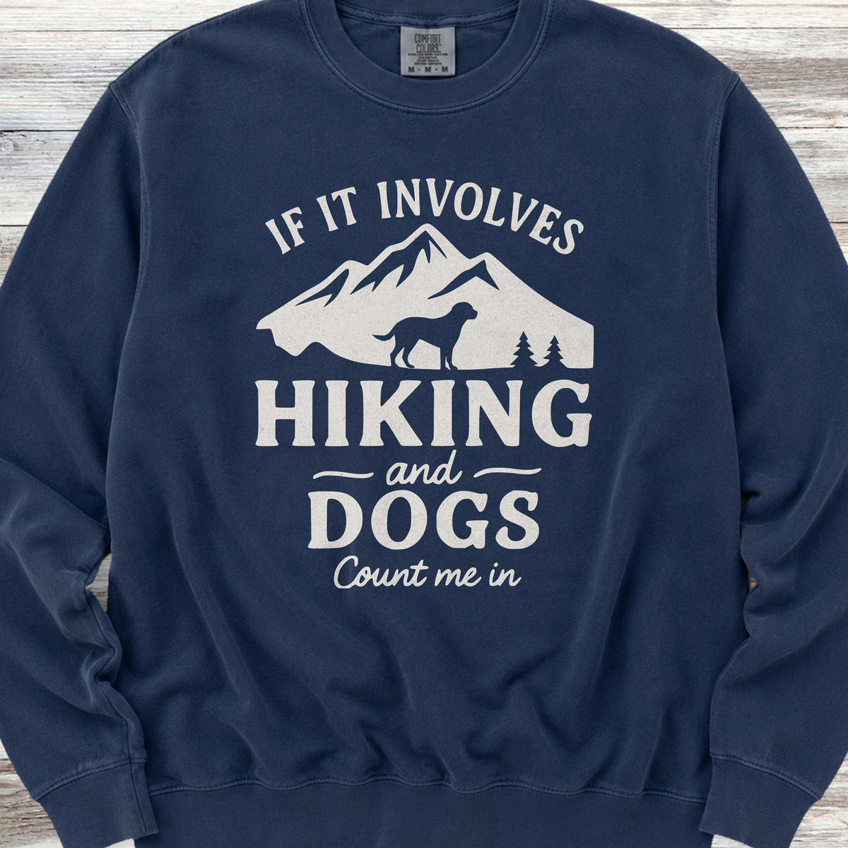 Hiking & Dogs Sweatshirt - True Navy