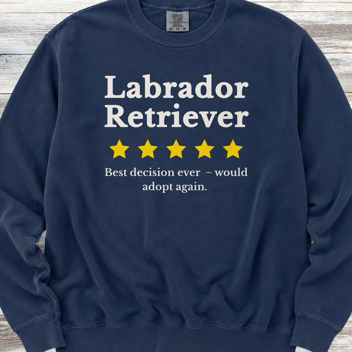 Labrador Retriever Review Sweatshirt - True Navy
