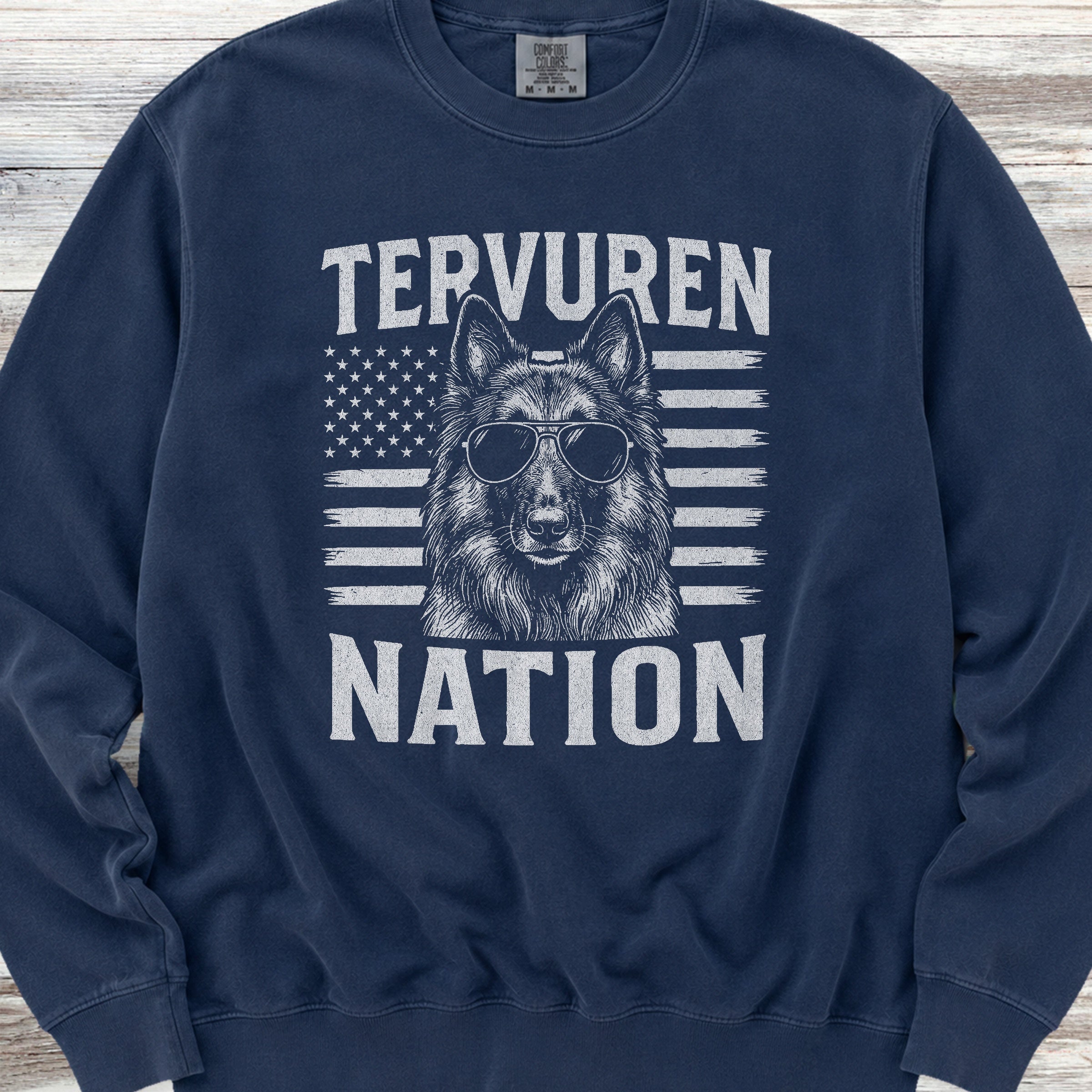 Belgian Tervuren Nation Sweatshirt - True Navy