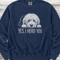 Old English Sheepdog Herd You Sweatshirt - True Navy