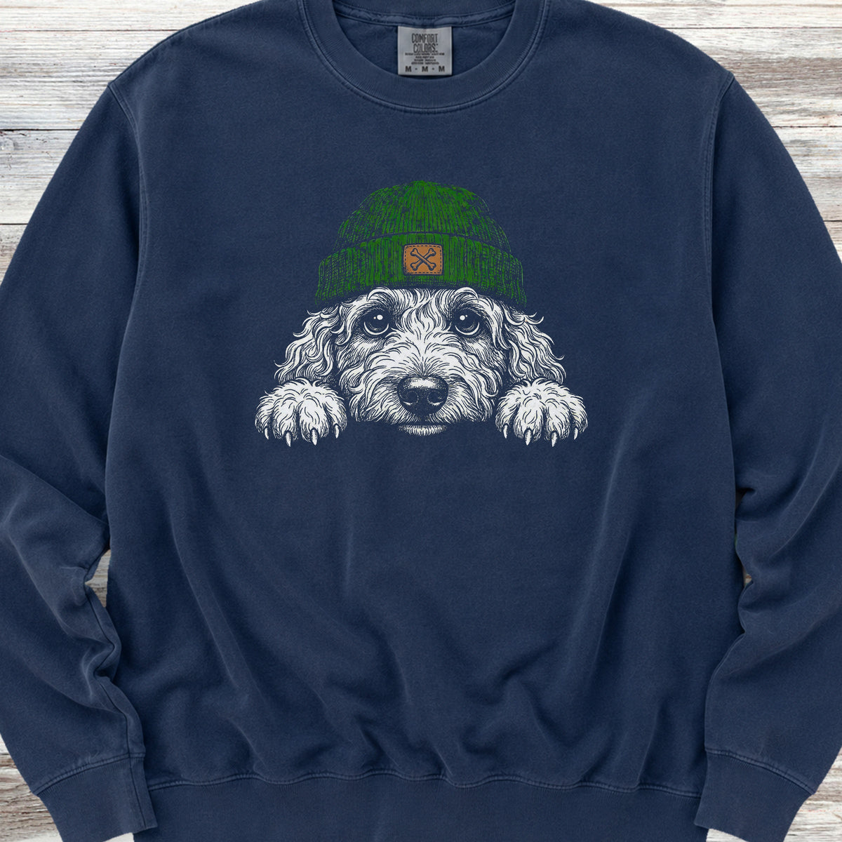 Doodle Peek-A-Doo Sweatshirt - True Navy