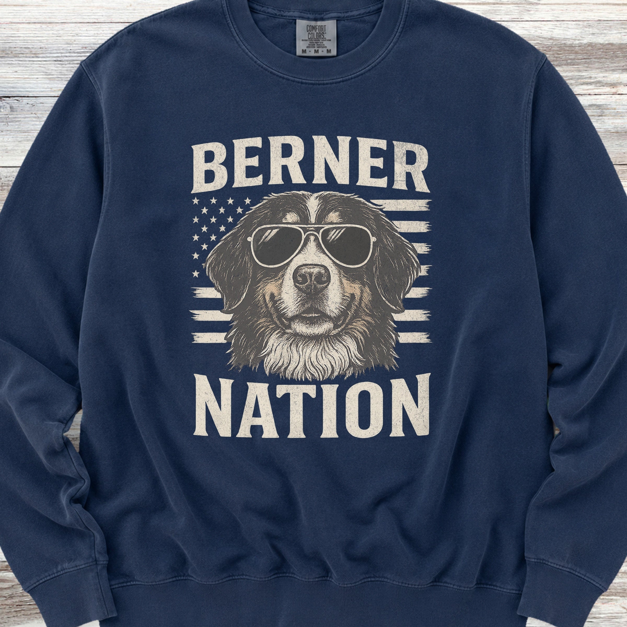 Bernese Mountain Dog Nation Sweatshirt - True Navy