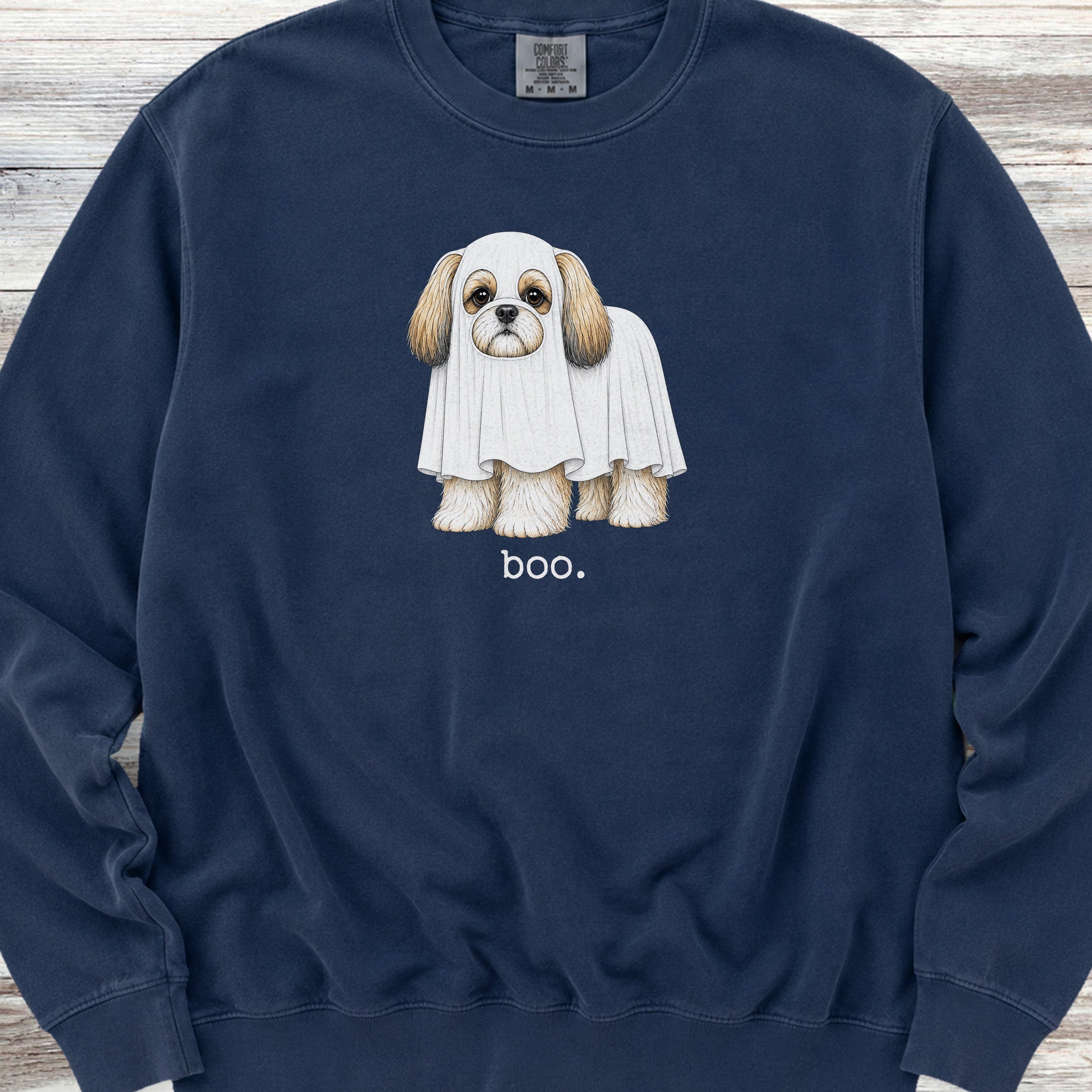 Shih Tzu Boo Sweatshirt - True Navy
