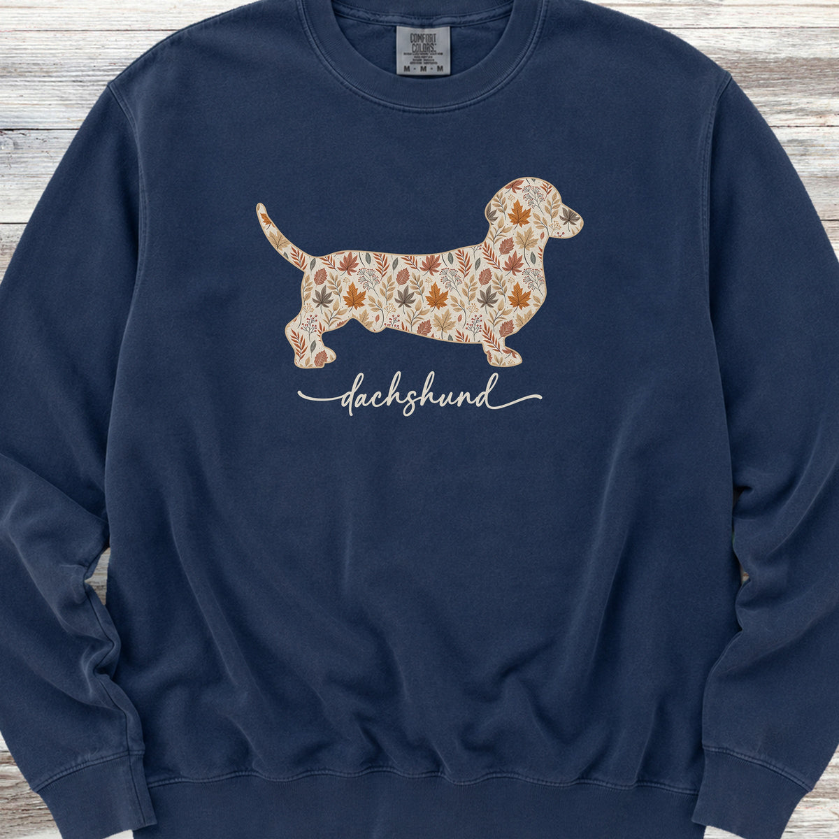 Dachshund Fall Sweatshirt - True Navy