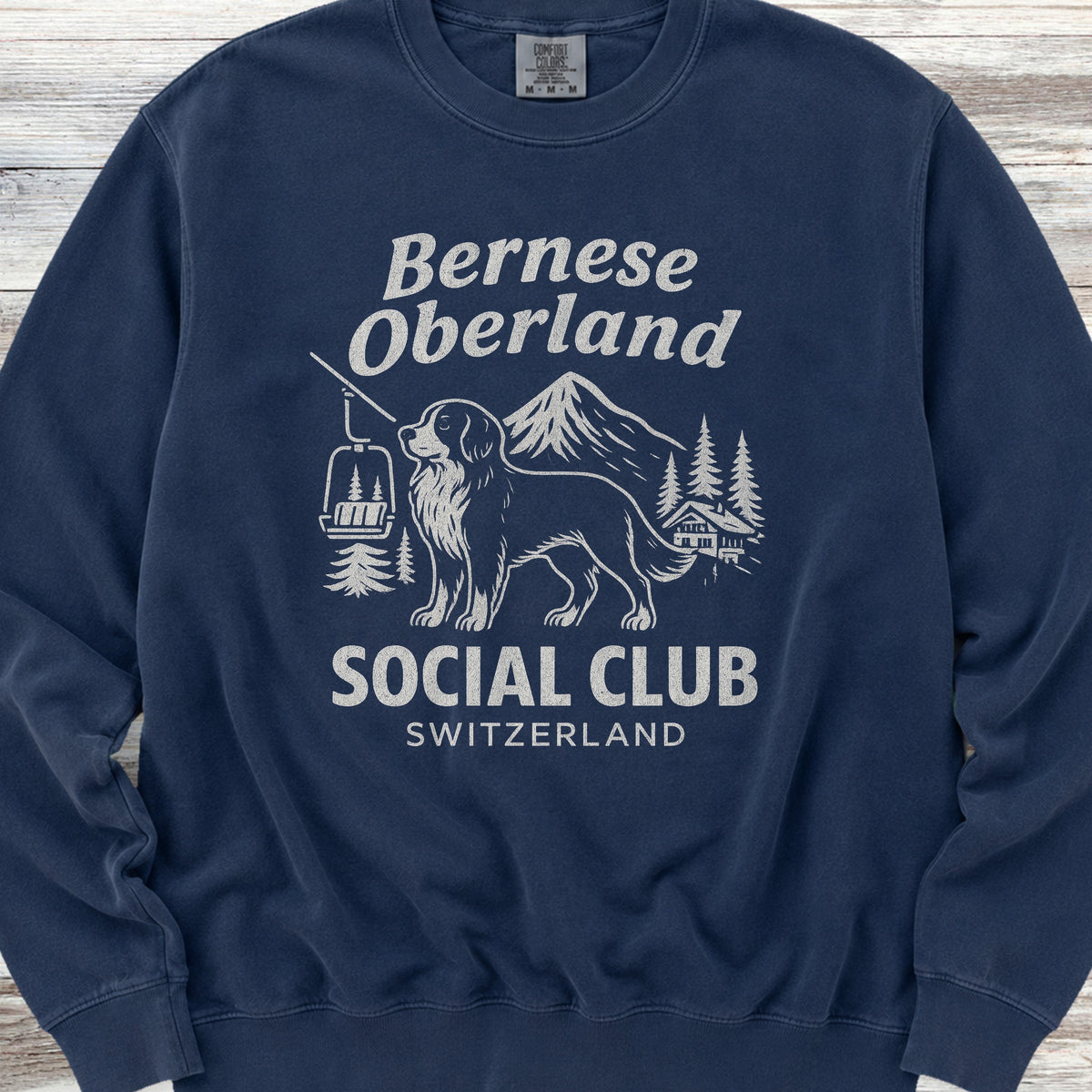 Bernese Mountain Dog Oberland Sweatshirt - True Navy