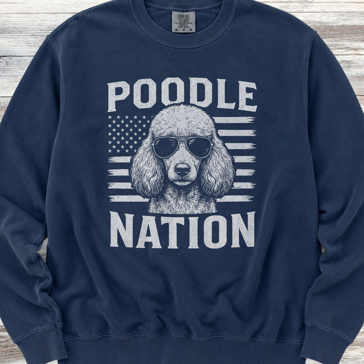 Poodle Nation Sweatshirt - True Navy